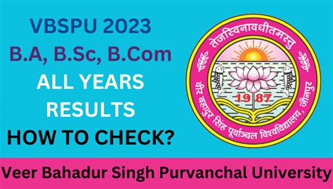 vbspu result 2021-22|VBSPU Result 2023 1st, 2nd, 3rd Year BA BSc BCom MA Results .